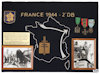 226 FRANCE 1944 2 DB Reliquaire vignette